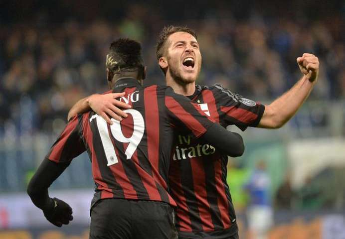 Sampdoria-Milan 0-2, Niang e Bacca salvano la panchina di Miha (Coppa Italia 2015-16)