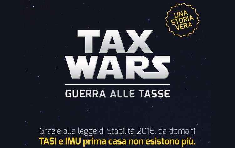 Renzi lancia la "Tax Wars": "Oggi funerale dell'Imu, che la forza sia con noi"