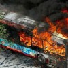 Locri: immane incendio doloso nel deposito autolinee "Federico", distrutti 14 pullman