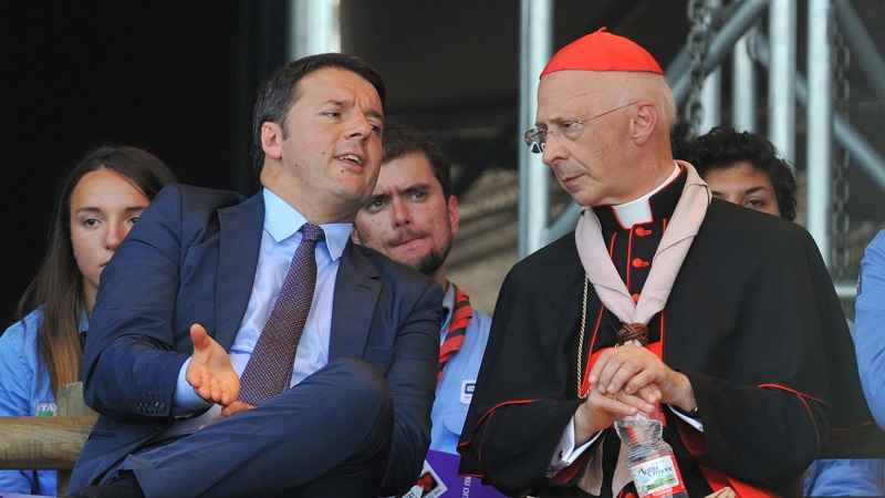 Unioni civili, cardinale Bagnasco contro Renzi: "I veri problemi dell'Italia sono altri"