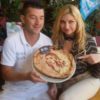 Lisa Torrisi, pizza della pace e scatti bollenti per la vittoria della Roma sul Napoli