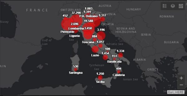 Coronavirus Italia, il bollettino del 27 marzo 2020: 4.401 nuovi positivi, oltre 900 morti