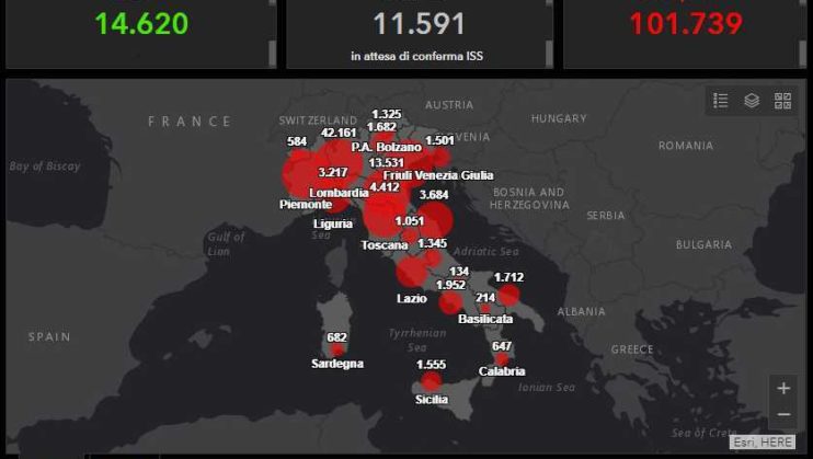 Coronavirus Italia, ultimo bollettino: 812 morti, in calo il numero dei nuovi positivi